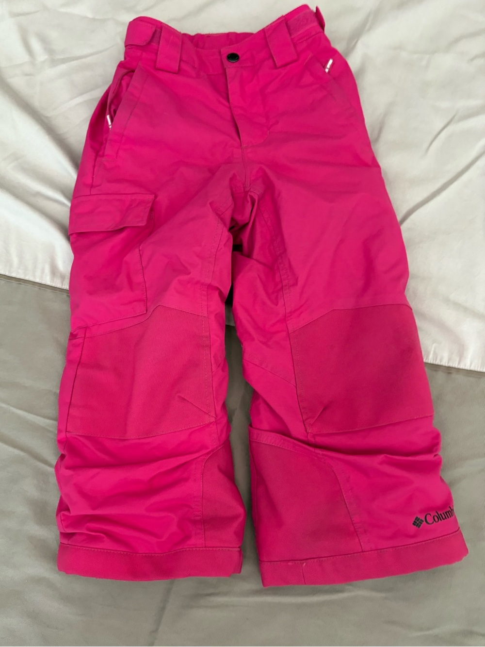 Columbia Bugaboo II Girl’s Bright Pink Pull-On Waterproof Snow Pants sz XXS